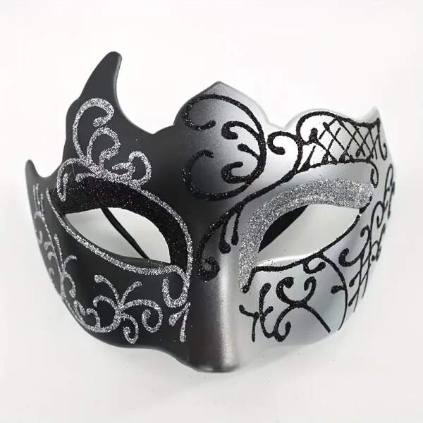 Cape Specialist - Venetiaans Masker - Zilver - Zwart - Afbeelding 4