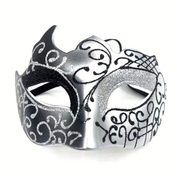 Cape Specialist - Venetiaans Masker - Zilver - Zwart - Afbeelding 3