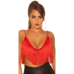 Koucla - Franje Top - Rood