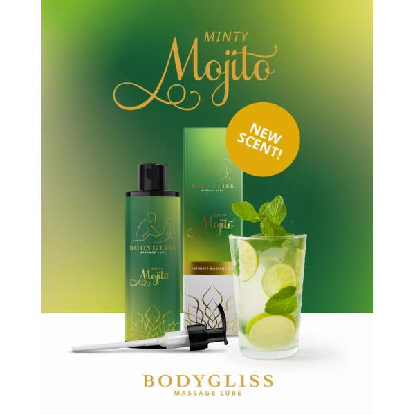 Bodygliss - Massageolie - Glijmiddel - Silky Soft Oil - Mint Mojito - Afbeelding 9