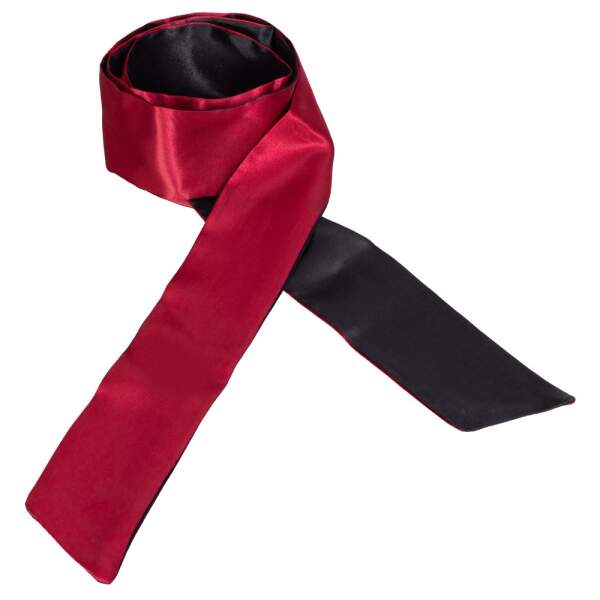 Cottelli Collection - Bondage Scarf - Blinddoek - Satijn - Rood - Zwart - Afbeelding 5