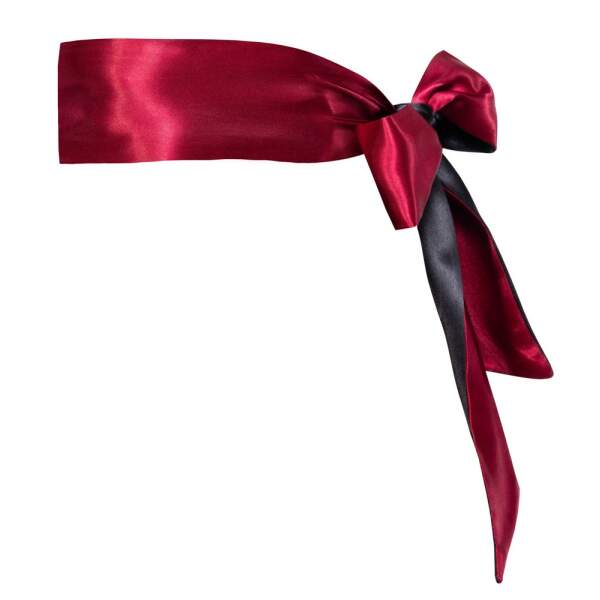 Cottelli Collection - Bondage Scarf - Blinddoek - Satijn - Rood - Zwart - Afbeelding 7