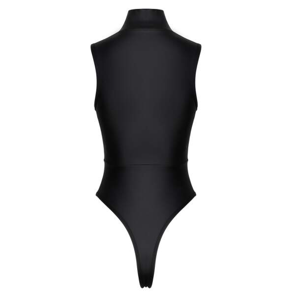 Cottelli Collection - String Body - Strass Rits - Wetlook - Zwart - Afbeelding 6