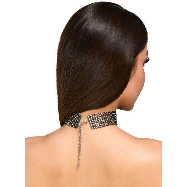 Cottelli Collection - Choker - Strass - Zwart - Afbeelding 2