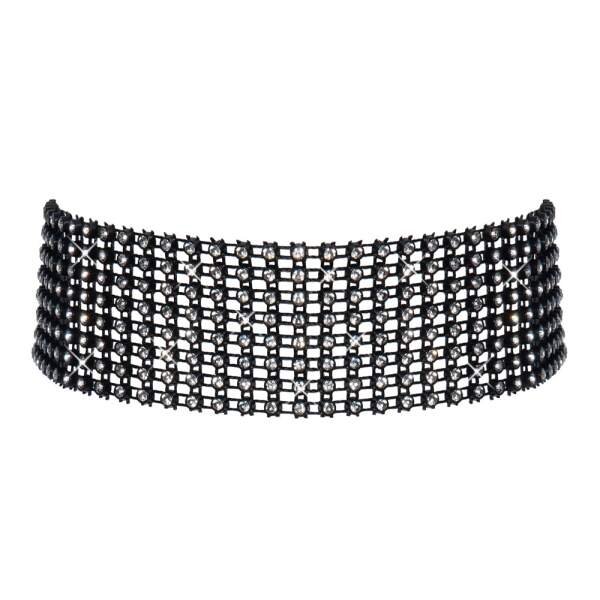 Cottelli Collection - Choker - Strass - Zwart - Afbeelding 5