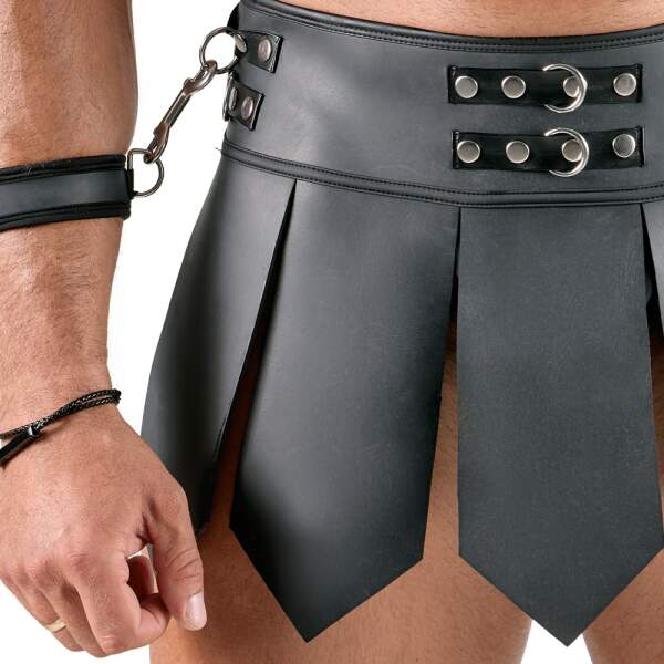 Svenjoyment Underwear - Bondage Set - Warrior Skirt - Harnas - Zwart - Afbeelding 5