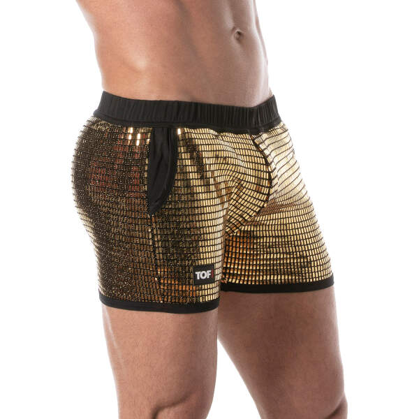 TOF PARIS - Glitter - Short - Pailletten - Zwart - Goud - Afbeelding 2