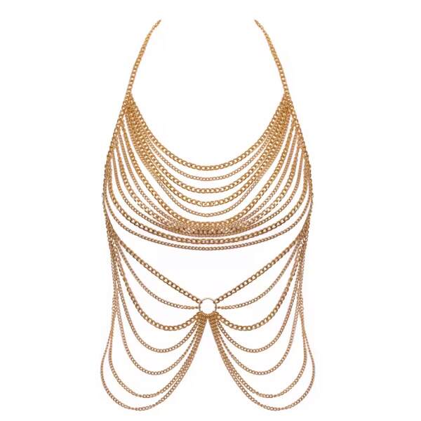 Goudkleurige Bodychain