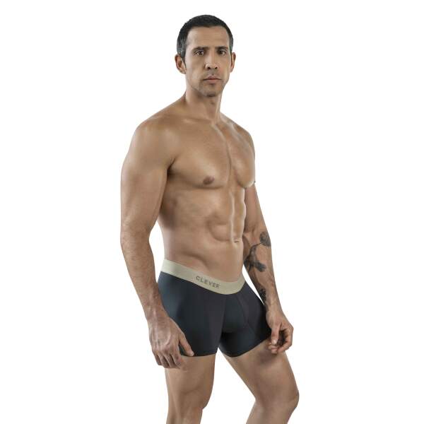 Clever Moda - Audaz Trunks - Boxershort - Zacht Microvezel - Brede Band - Grijs - Afbeelding 2