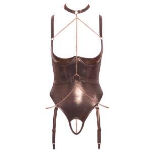 Abierta Fina - Cuploze Body - Kruisloos - Kettingen - Metallic - Brons - Goud