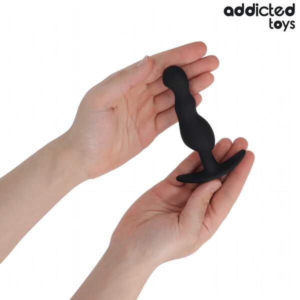 Addicted Toys - Anal Training Kit - 3 Butt Plugs - Model B - Siliconen - Zwart - Afbeelding 2