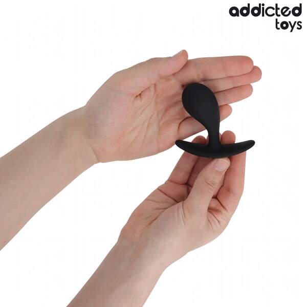 Addicted Toys - Anal Training Kit - 3 Butt Plugs - Model J - Siliconen - Zwart - Afbeelding 2