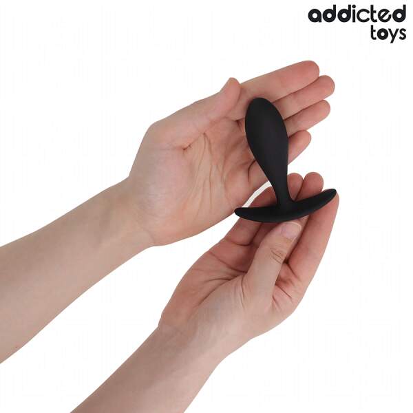 Addicted Toys - Anal Training Kit - 3 Butt Plugs - Model T - Siliconen - Zwart - Afbeelding 2