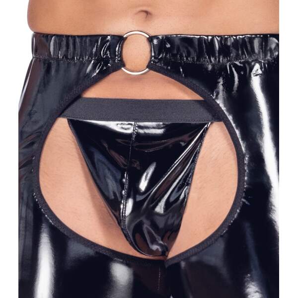 Black Level - Chaps met String - Lak - Zwart - Afbeelding 5