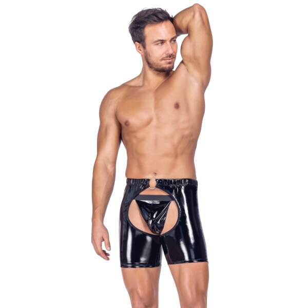 Black Level - Chaps met String - Lak - Zwart - Afbeelding 4