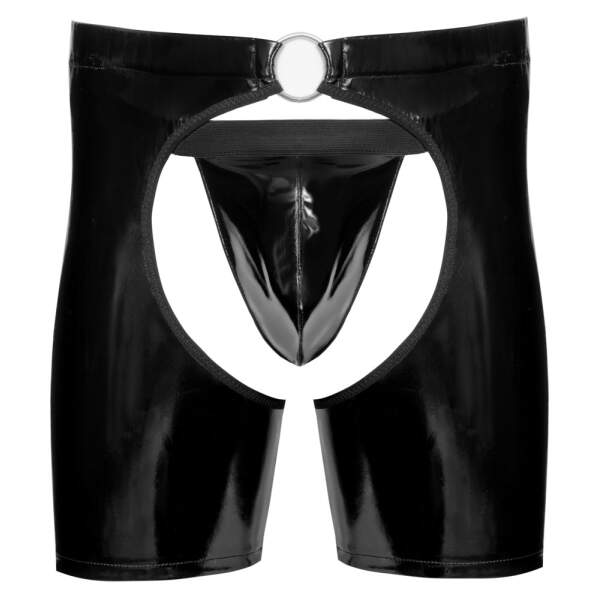 Black Level - Chaps met String - Lak - Zwart - Afbeelding 3