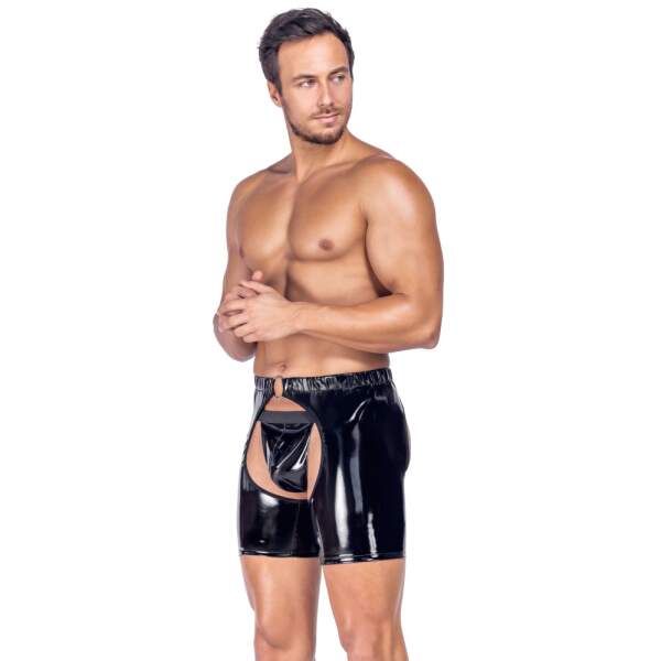 Black Level - Chaps met String - Lak - Zwart - Afbeelding 2