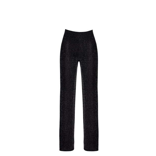 Noir Handmade - F374 - Onyx Sheer Palazzo - Broek - Lurex - Afbeelding 8