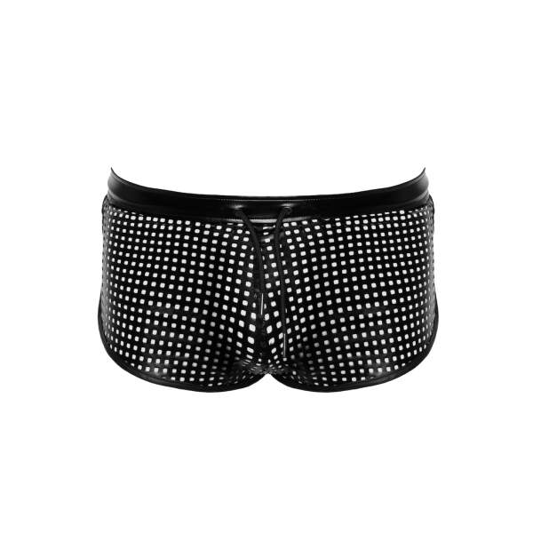 Noir Handmade - H079 - Mayhem - Shorts - Geperforeerd Wetlook - Zwart