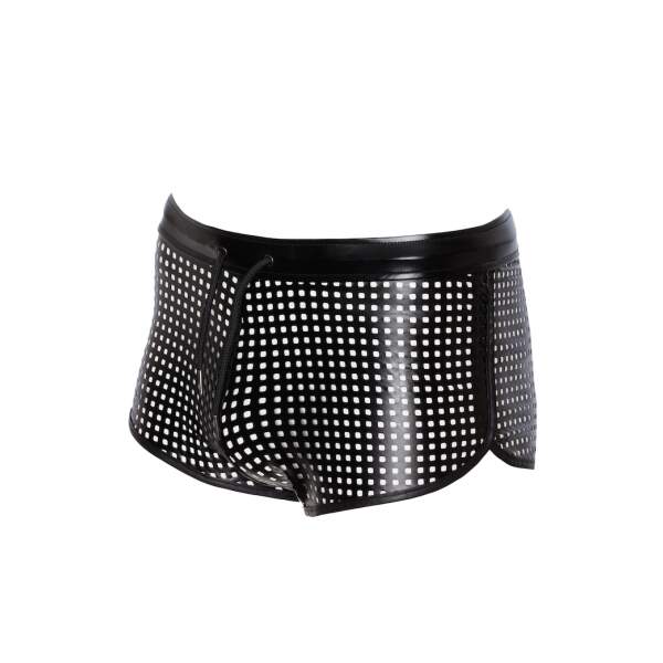 Noir Handmade - H079 - Mayhem - Shorts - Geperforeerd Wetlook - Zwart - Afbeelding 6