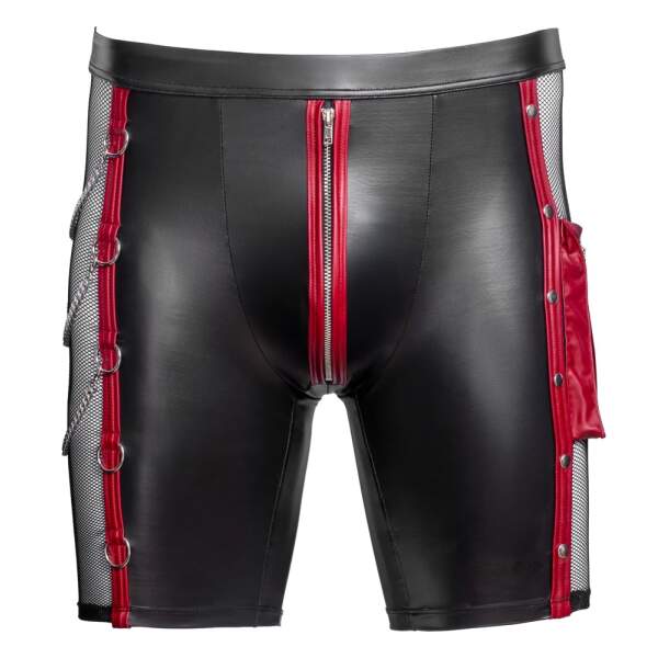 NEK - Longshort met Gaas en Studs - Wetlook - Zwart - Afbeelding 8