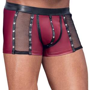 NEK - Rode Wetlook Short met Gaas en Studs