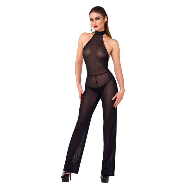 Noir Handmade - Midnight Spell - Jumpsuit - Glitters - Lurex - Zwart - Afbeelding 3