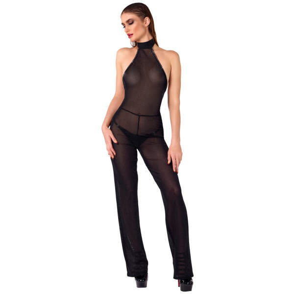 Noir Handmade - Midnight Spell - Jumpsuit - Glitters - Lurex - Zwart
