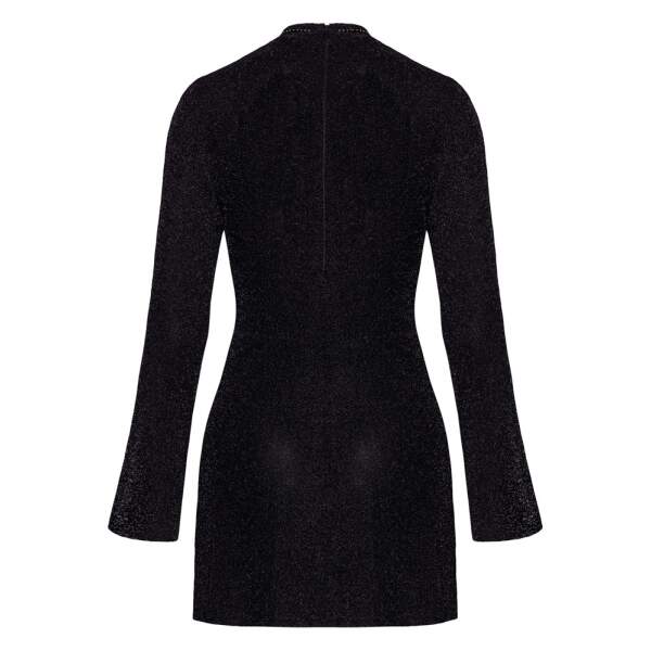 Noir Handmade - Midnight Spell - Mini Jurk - Glitters - Lurex - Zwart - Afbeelding 5