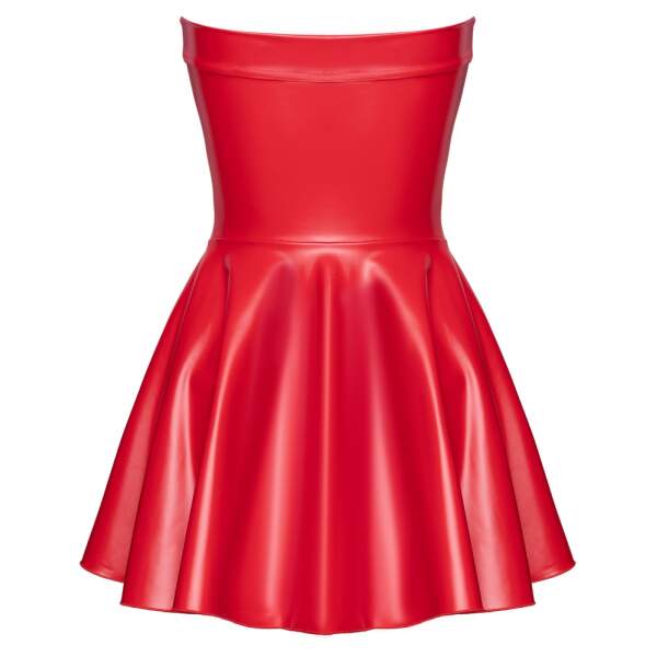 Noir Handmade - Strapless Mini Jurk van Wetlook - Rood - Afbeelding 5