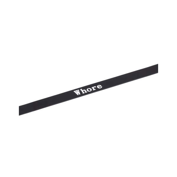 Rimba - Collar - WHORE - Verstelbaar - Siliconen - Zwart - Afbeelding 8