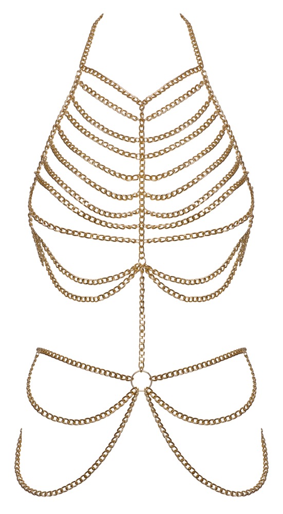 Cottelli Collection - Long Bodychain - Metaal - Goud - Afbeelding 4