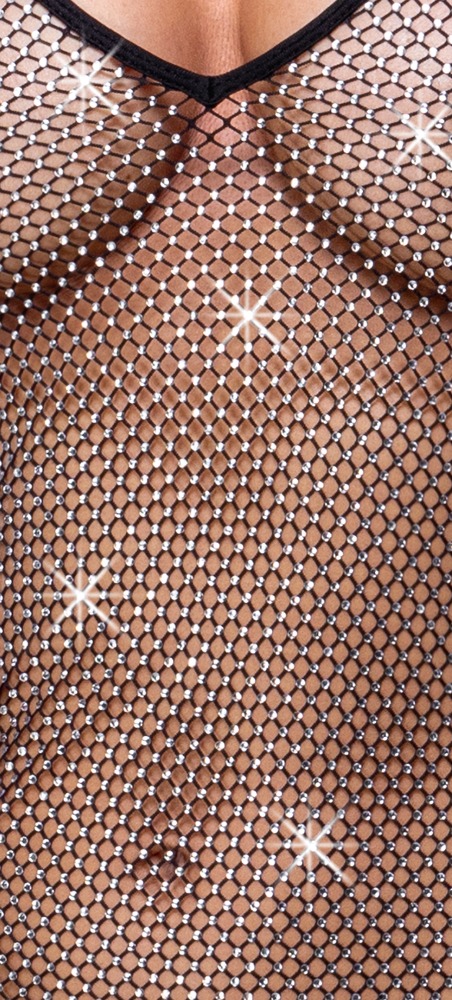 Cottelli Collection - Mini Jurk - Strass - Afbeelding 4