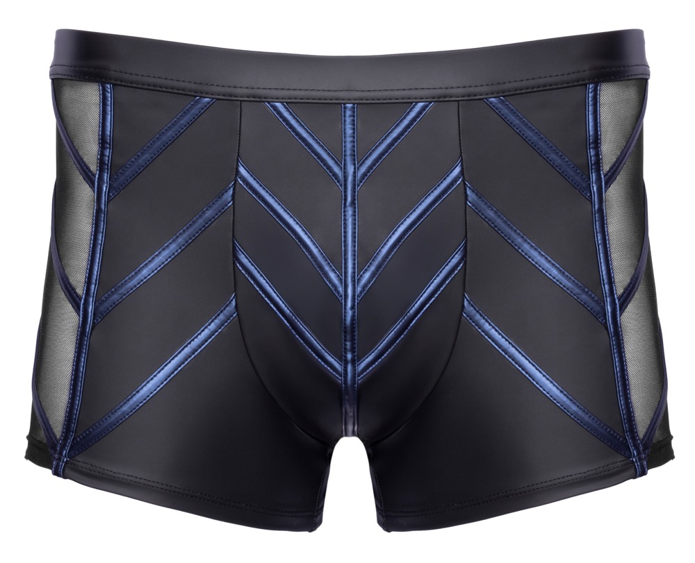 NEK - Short - Blauwe Strepen - Wetlook - Gaas - Zwart - Afbeelding 5