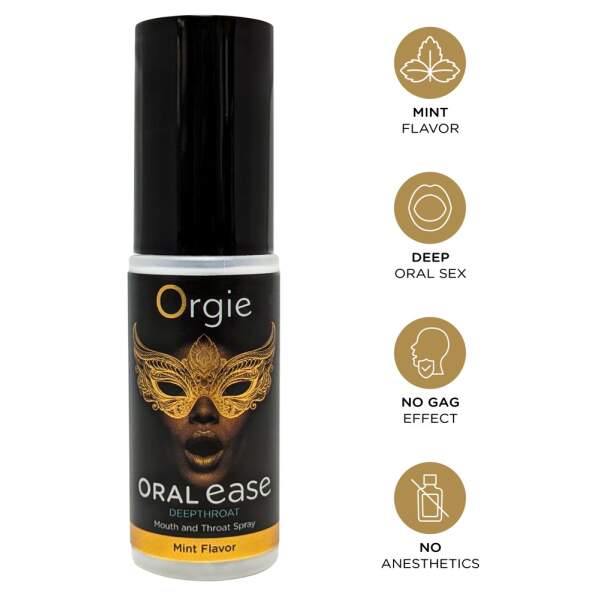 Orgie - Oral Ease - Deepthroat Spray - Mint - Afbeelding 3