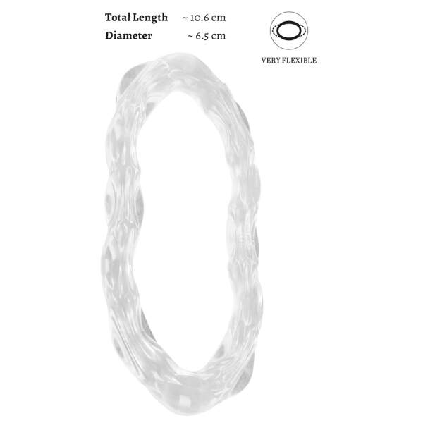 Parinor - Cockring - Cock & Ball Ring - Siliconen - Transparant - Afbeelding 6