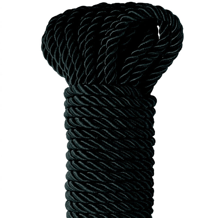 Pipedream - Deluxe Silk - Bondage Rope - 10 Meter - Zwart - Afbeelding 4