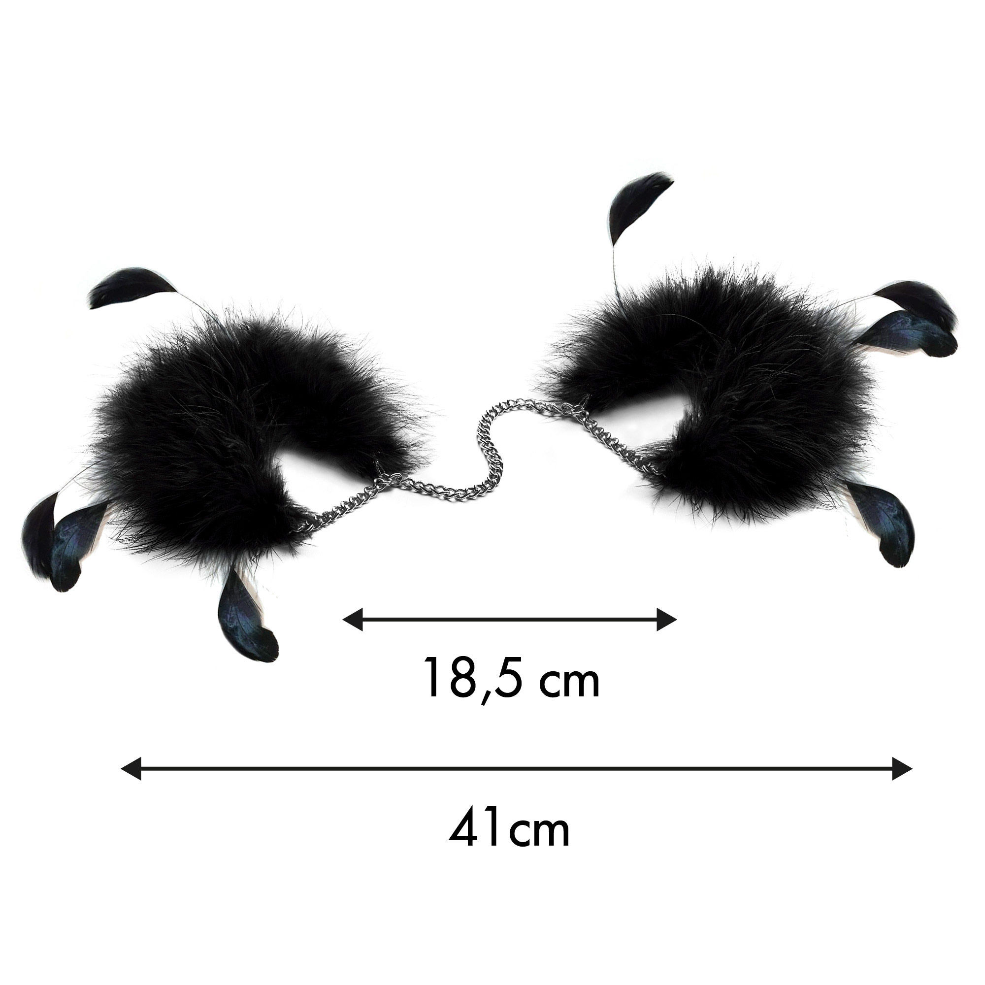 Bijoux Indiscrets - Feather Cuffs - Handboeien - Ketting - Veren - Afbeelding 4