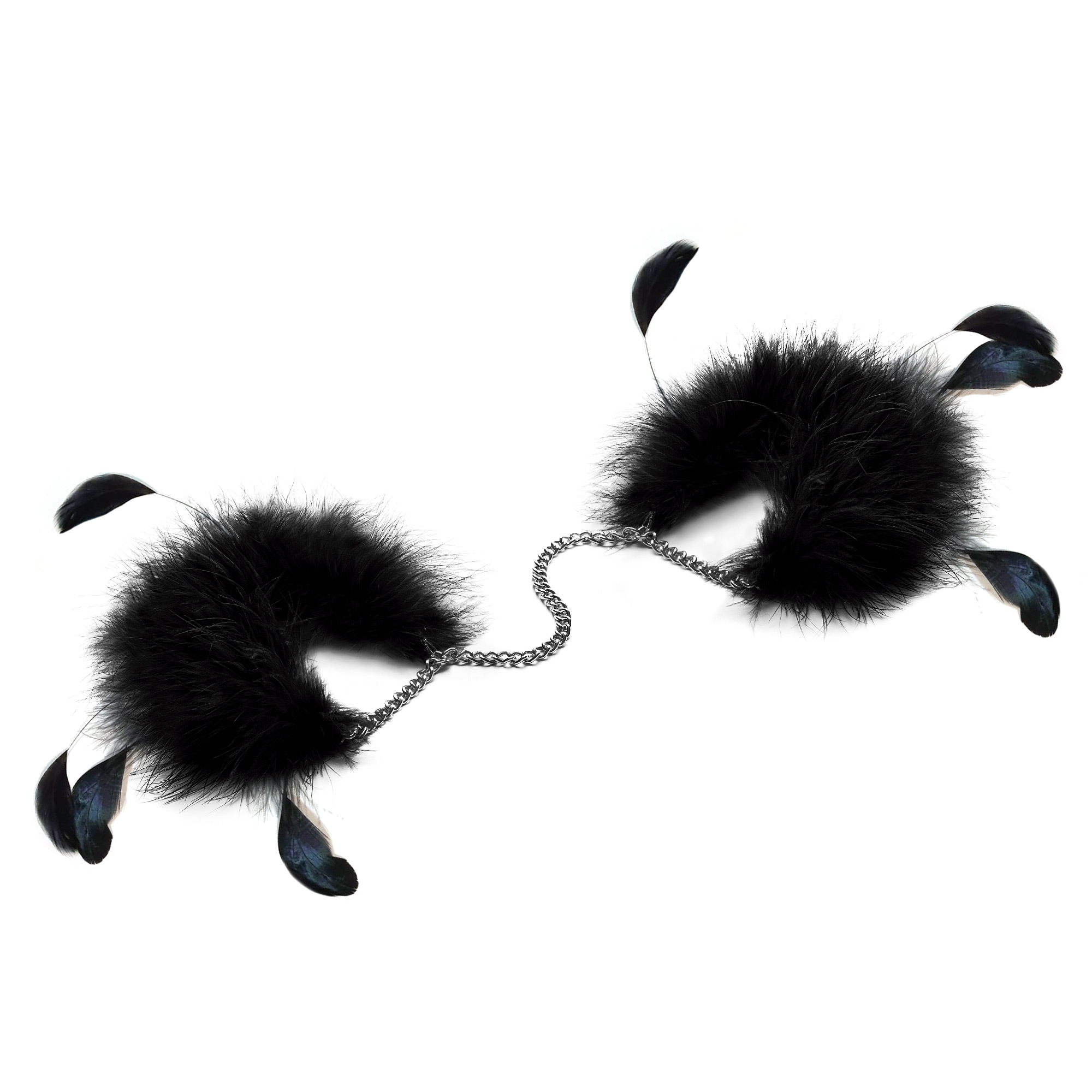 Bijoux Indiscrets - Feather Cuffs - Handboeien - Ketting - Veren