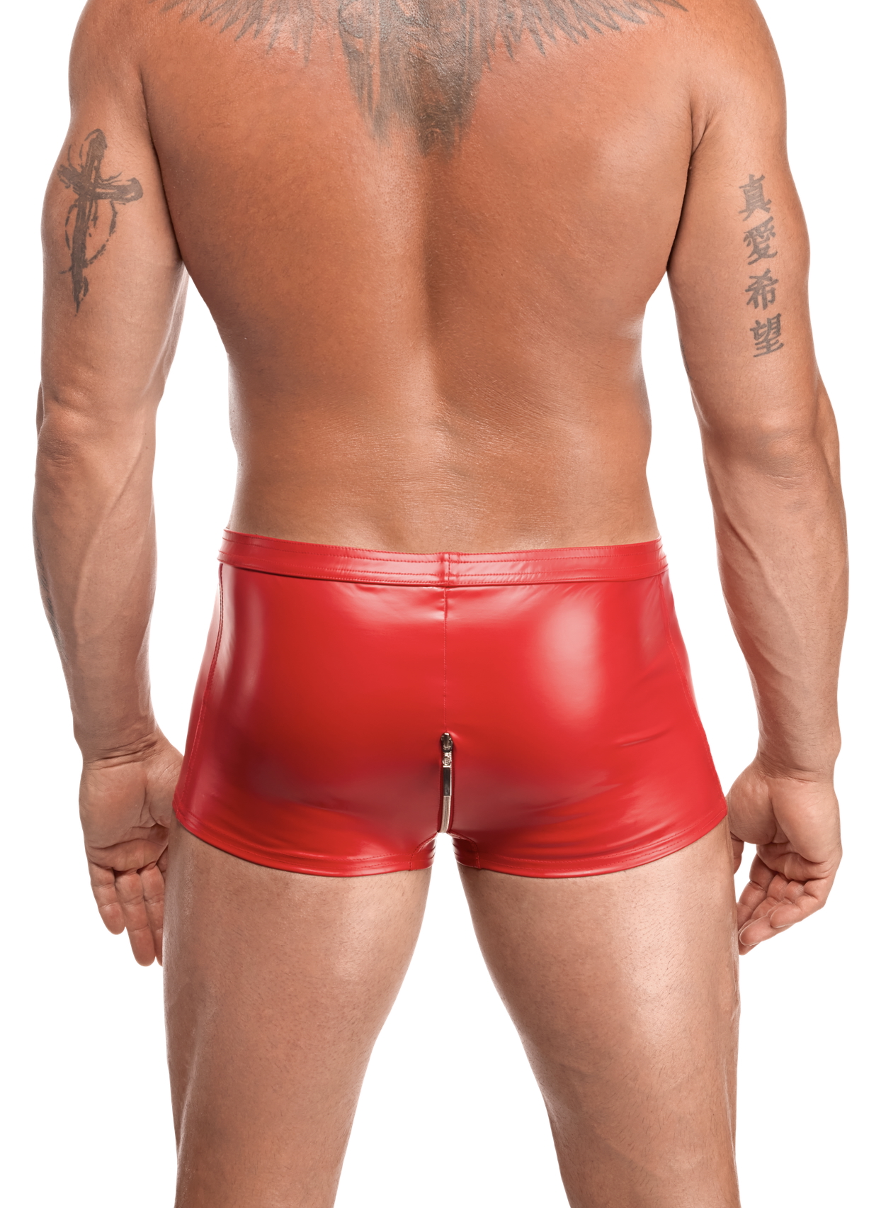 Noir Handmade - H097 - Ignite - Short - Wetlook - Rood - Afbeelding 5