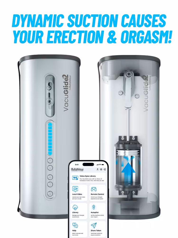 Vacuglide 2 - Blow/Handjob Interactieve Masturbator - Milking Machine - Afbeelding 10