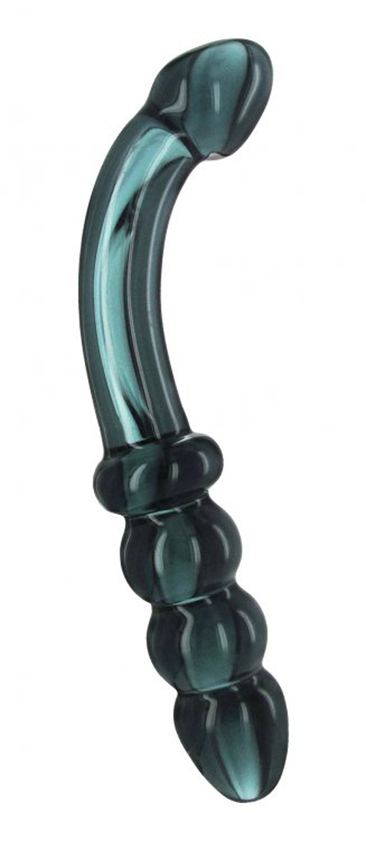 Dubbele Glazen Dildo - G-Spot/Prostaat/Anaal Dildo - Smoky Jade