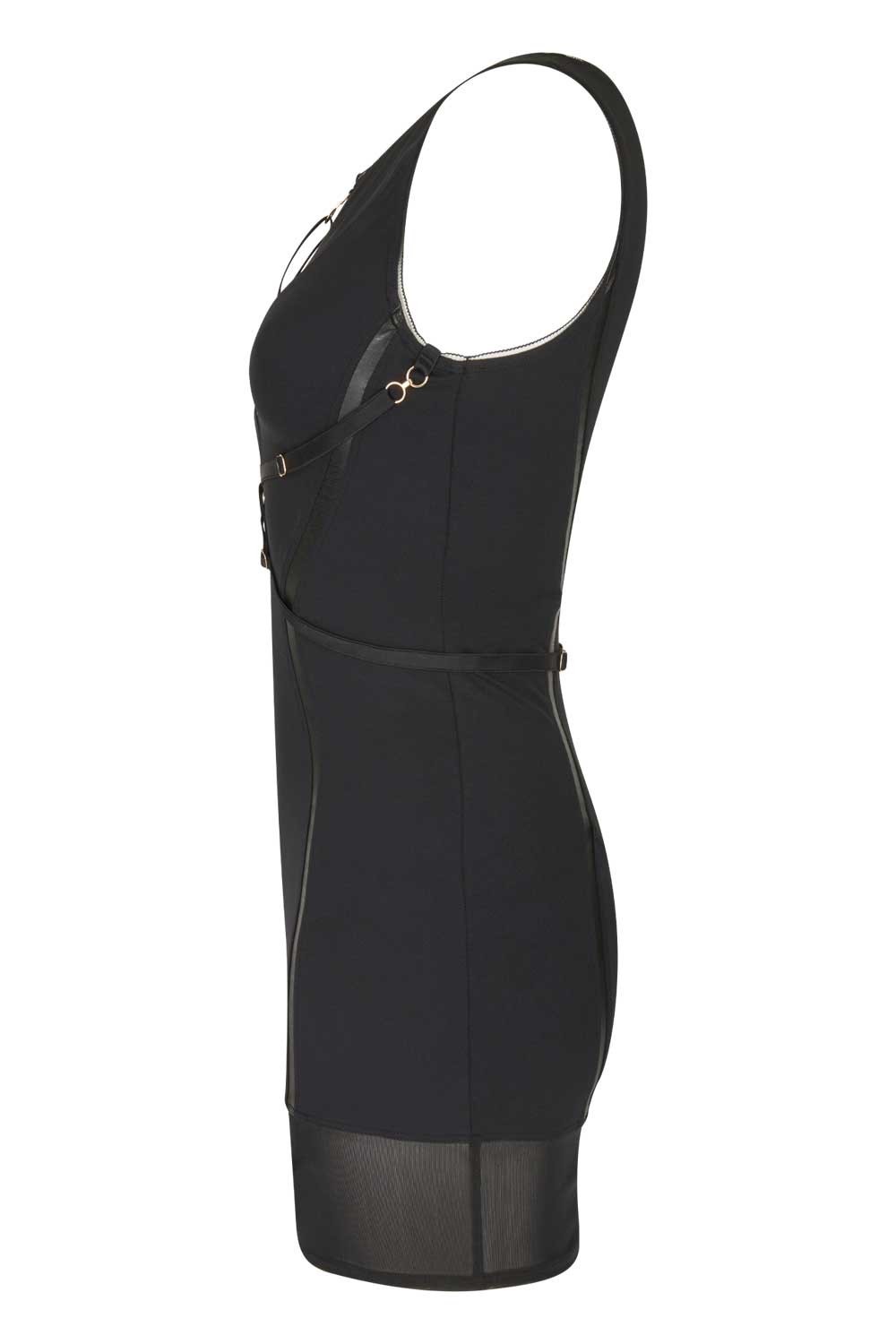Patrice Catanzaro - Exclusieve Jurk met Harnas en Jarretelles - Bodyshaping - Zwart - Afbeelding 10