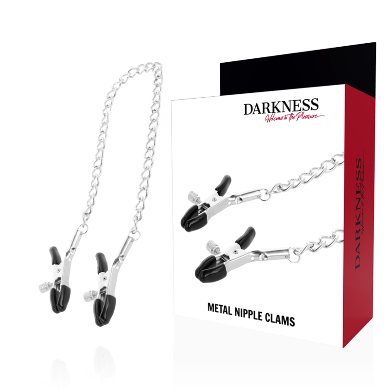 Darkness - Verstelbare Tepelklemmen met Ketting - Afbeelding 4