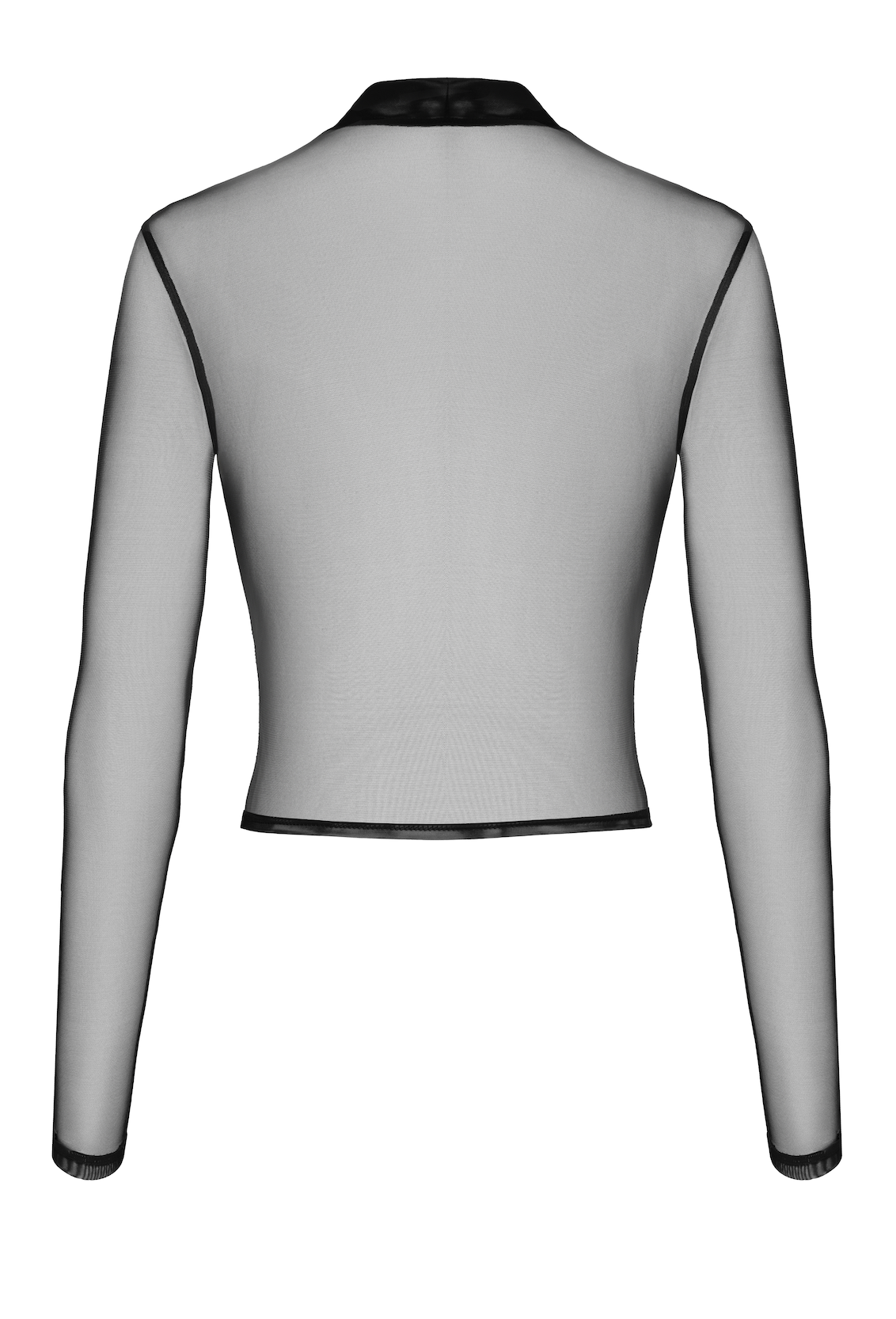 Noir Handmade - F389 Gaas Top met Lange Mouwen - Troublemaker - Afbeelding 8