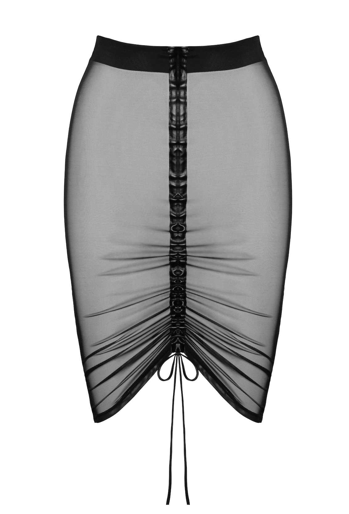 Noir Handmade - F390 Sexy Zwarte Gaas Rok - Troublemaker - Afbeelding 8