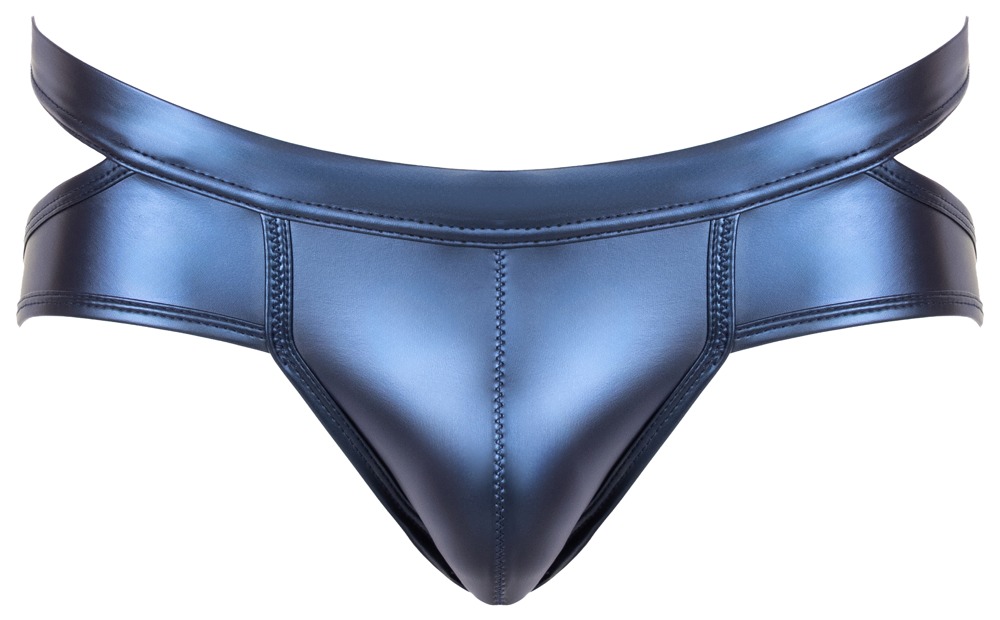 Heren Slip Metallic Blauw met Uitsparingen – Svenjoyment Ghost front