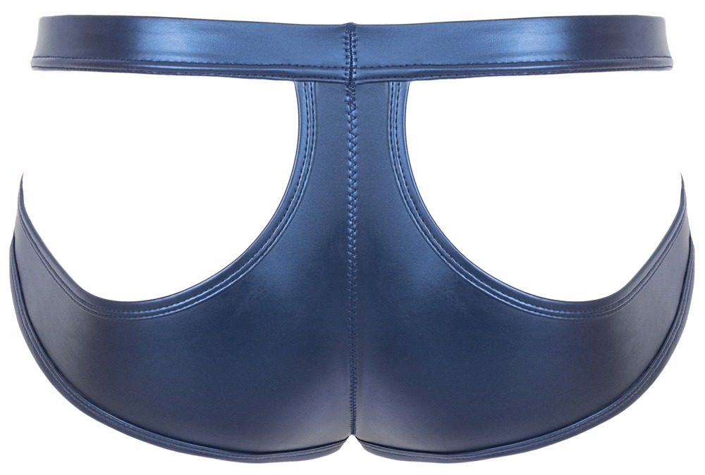 Heren Slip Metallic Blauw met Uitsparingen – Svenjoyment Ghost back