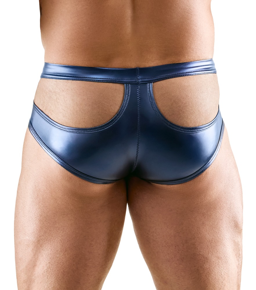 Heren Slip Metallic Blauw met Uitsparingen – Svenjoyment Ghost Back