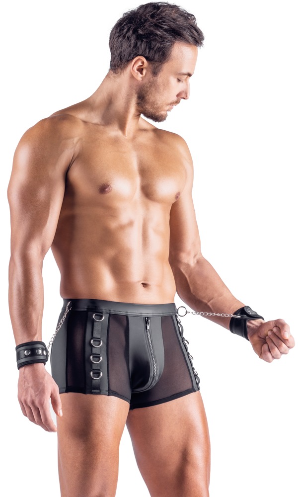 Fetish open back pants svenjoyment met cuffs model